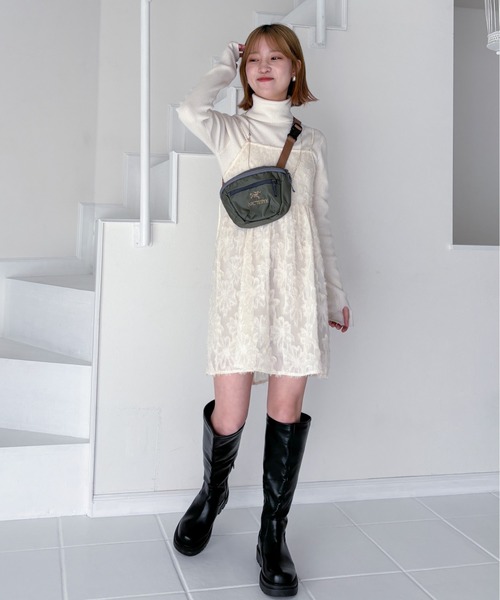 EPIMI E'PIMMY（エピミエピミー）の「シアージャガードキャミチュニック（チュニック・レディース・アイボリー/ブラック・MEDIUM）」の10枚目の写真