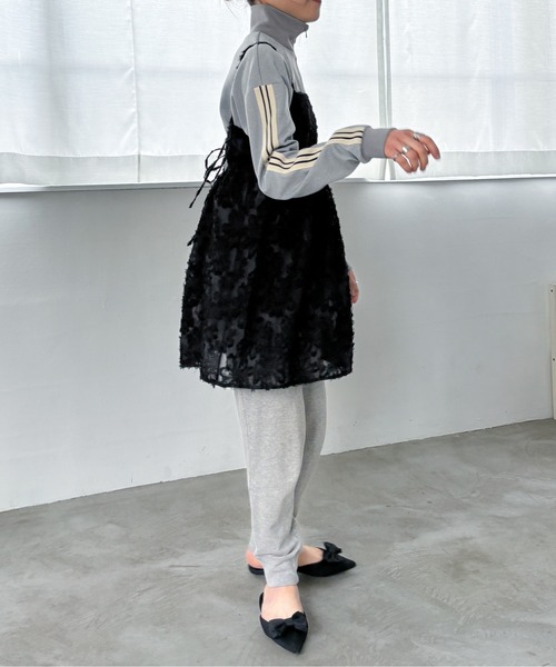 EPIMI E'PIMMY（エピミエピミー）の「シアージャガードキャミチュニック（チュニック・レディース・アイボリー/ブラック・MEDIUM）」の18枚目の写真