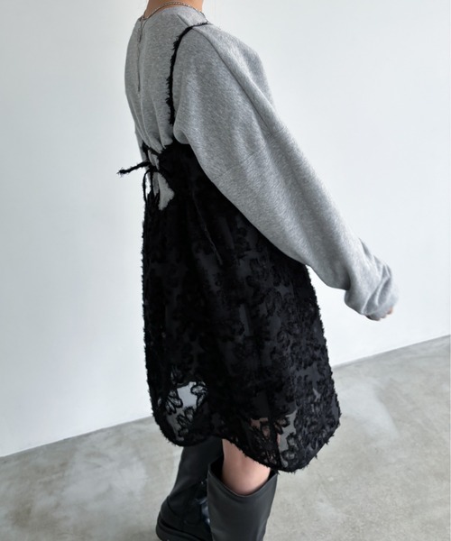 EPIMI E'PIMMY（エピミエピミー）の「シアージャガードキャミチュニック（チュニック・レディース・アイボリー/ブラック・MEDIUM）」の3枚目の写真