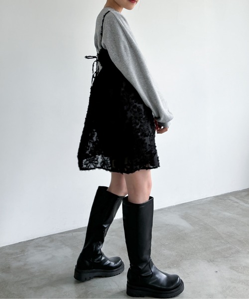 EPIMI E'PIMMY（エピミエピミー）の「シアージャガードキャミチュニック（チュニック・レディース・アイボリー/ブラック・MEDIUM）」の14枚目の写真