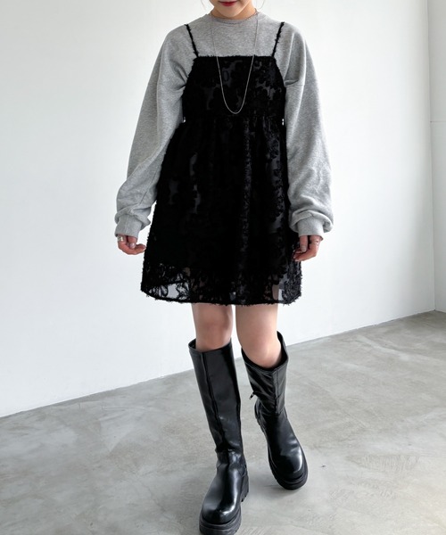 EPIMI E'PIMMY（エピミエピミー）の「シアージャガードキャミチュニック（チュニック・レディース・アイボリー/ブラック・MEDIUM）」の13枚目の写真