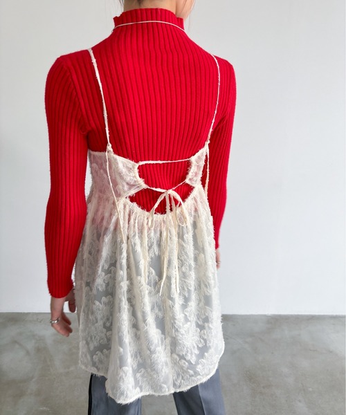 EPIMI E'PIMMY（エピミエピミー）の「シアージャガードキャミチュニック（チュニック・レディース・アイボリー/ブラック・MEDIUM）」の20枚目の写真