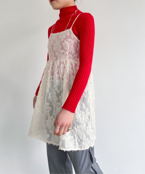 EPIMI E'PIMMY（エピミエピミー）の「シアージャガードキャミチュニック（チュニック・レディース・アイボリー/ブラック・MEDIUM）」の22枚目の写真