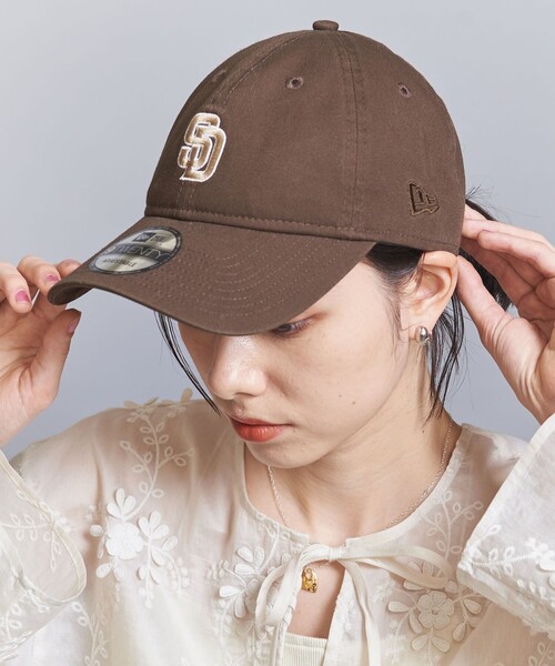 NEW ERA（ニューエラ）の「【別注】＜NEW ERA＞コットン ツイル ロゴキャップ（キャップ・レディース・ベージュ/ブラック/オリーブ・FREE）」の8枚目の写真