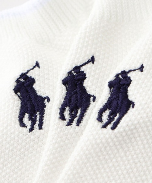 POLO RALPH LAUREN（ポロ ラルフ ローレン）の「≪WEB限定≫【3足セット】POLO RALPH LAUREN オーガニックコットン混 カノコ ワンポイント スニーカーソックス 92022800（ソックス/靴下・メンズ・その他1/その他2/その他3/ネイビー/ホワイト/ブラック・25～27cm/23～25cm）」の15枚目の写真