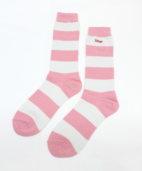 RNA（アールエヌエー）の「E4980 ボールドボーダーソックス（ソックス/靴下・レディース・ブラック×ホワイト/ライトイエロー/ベビーピンク/ネイビー・FREE）」の19枚目の写真