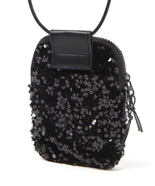 BAYFLOW（ベイフロー）の「[スマホ・カード収納可♪]多機能スパンコールミニショルダー（ショルダーバッグ・レディース・ブラック/その他1/ライトグレー・FREE）」の15枚目の写真