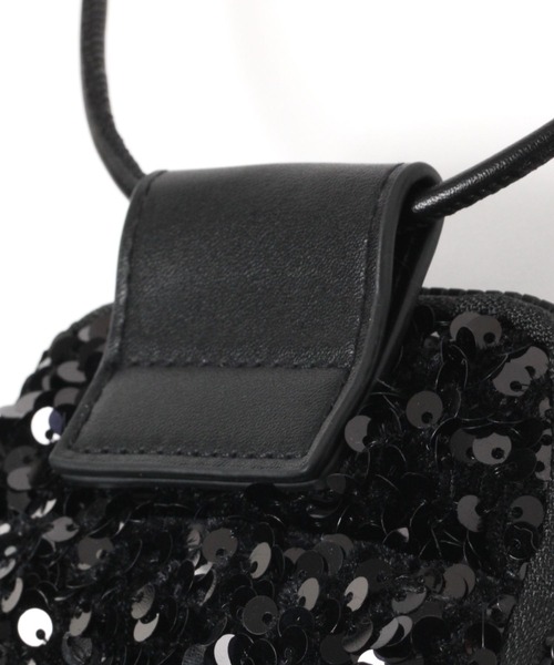 BAYFLOW（ベイフロー）の「[スマホ・カード収納可♪]多機能スパンコールミニショルダー（ショルダーバッグ・レディース・ブラック/その他1/ライトグレー・FREE）」の12枚目の写真