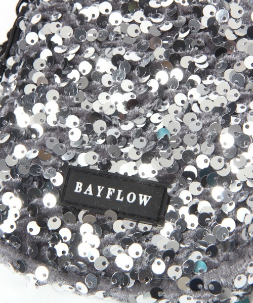 BAYFLOW（ベイフロー）の「[スマホ・カード収納可♪]多機能スパンコールミニショルダー（ショルダーバッグ・レディース・ブラック/その他1/ライトグレー・FREE）」の5枚目の写真