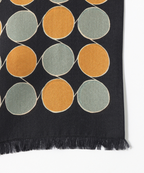 Fratelli Luigi（フラテッリルイージ）の「【Fratelli Luigi / フラテッリ ルイージ】Like Wine Bottle Scarf（バンダナ/スカーフ・メンズ・ブラック/アイボリー・FREE）」の4枚目の写真