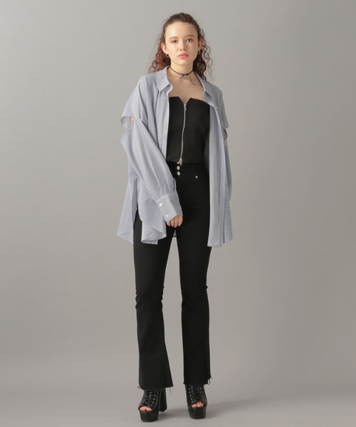 FOREVER 21(フォーエバー トゥエンティーワン)の「【2024SS】ベアトップビスチェ(ベスト・レディース・グレー/ブラック・SMALL/MEDIUM)」の6枚目の写真