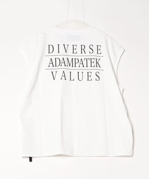 tシャツ 「ADAMPATEK/アダムパテック」basic logo sleeveless/ロゴノースリーブ レディース メンズ ADAM PATEK tシャツ 「ADAMPATEK/アダムパテック」basic logo