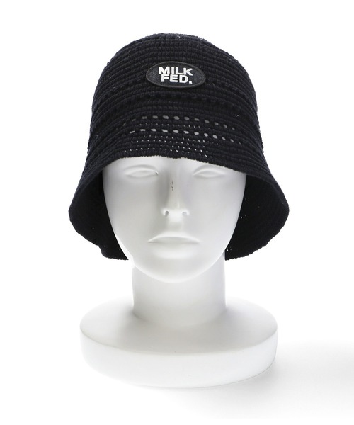 MILKFED.（ミルクフェド）の「LOGO PATCH KNIT HAT（ハット・レディース・ベージュ/ブラック/ブルー・ONE SIZE）」の14枚目の写真