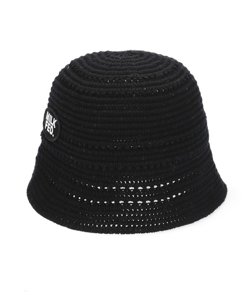 MILKFED.（ミルクフェド）の「LOGO PATCH KNIT HAT（ハット・レディース・ベージュ/ブラック/ブルー・ONE SIZE）」の9枚目の写真