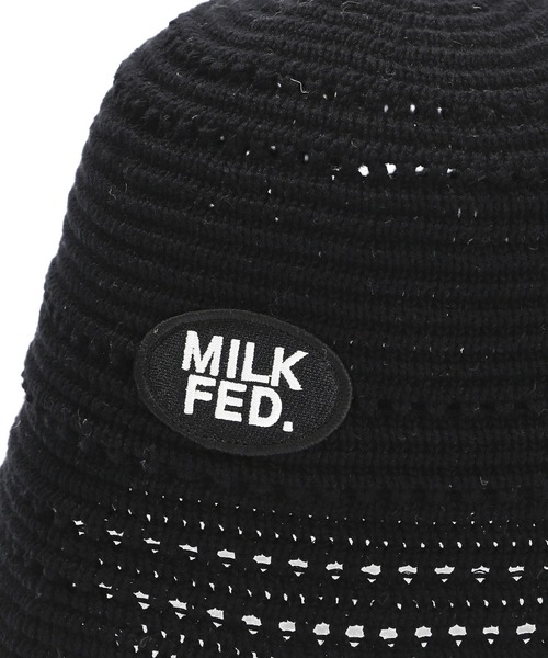 MILKFED.（ミルクフェド）の「LOGO PATCH KNIT HAT（ハット・レディース・ベージュ/ブラック/ブルー・ONE SIZE）」の11枚目の写真