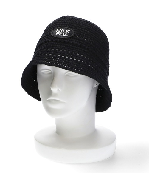 MILKFED.（ミルクフェド）の「LOGO PATCH KNIT HAT（ハット・レディース・ベージュ/ブラック/ブルー・ONE SIZE）」の13枚目の写真