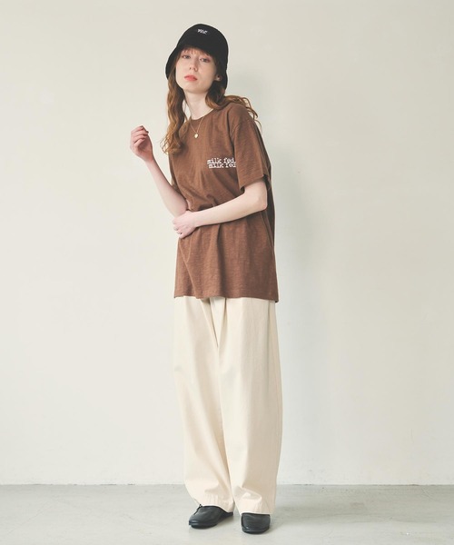 MILKFED.（ミルクフェド）の「LOGO PATCH KNIT HAT（ハット・レディース・ベージュ/ブラック/ブルー・ONE SIZE）」の18枚目の写真