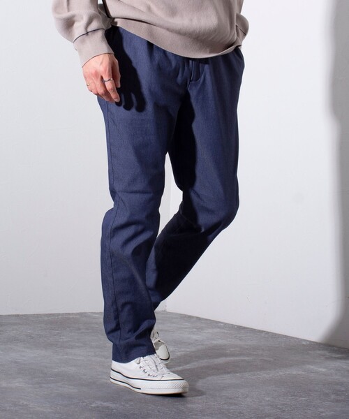 GLOSTER（グロスター）の「【GLOSTER/グロスター】flexible ストレッチ テーパードイージーパンツ（その他パンツ・メンズ・ベージュ/インディゴブルー/サックスブルー/グレー/ネイビー・S/M/L/XL）」の5枚目の写真