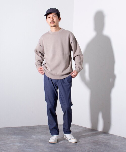 GLOSTER（グロスター）の「【GLOSTER/グロスター】flexible ストレッチ テーパードイージーパンツ（その他パンツ・メンズ・ベージュ/インディゴブルー/サックスブルー/グレー/ネイビー・S/M/L/XL）」の16枚目の写真