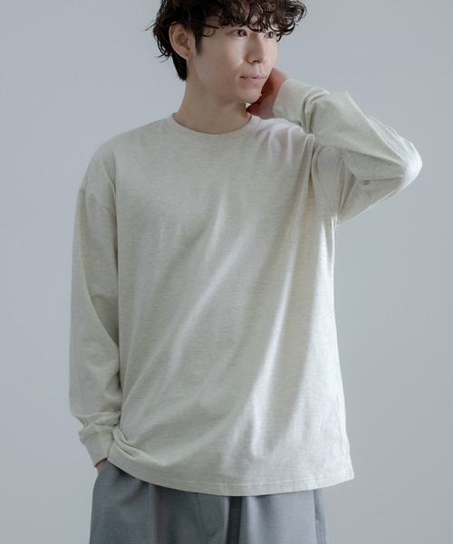 SIDEWAY STANCE(サイドウェイスタンス)の「【SIDEWAY STANCE】無地 長袖Tシャツ(Tシャツ/カットソー・メンズ・ホワイト/オートミール/ダークブルー/パープル/イエロー/ブルー/ブラック/カーキ・SMALL/MEDIUM/LARGE/X-LARGE/FREE)」の3枚目の写真