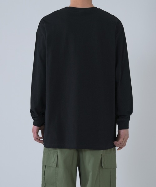SIDEWAY STANCE(サイドウェイスタンス)の「【SIDEWAY STANCE】無地 長袖Tシャツ(Tシャツ/カットソー・メンズ・ホワイト/オートミール/ダークブルー/パープル/イエロー/ブルー/ブラック/カーキ・SMALL/MEDIUM/LARGE/X-LARGE/FREE)」の14枚目の写真