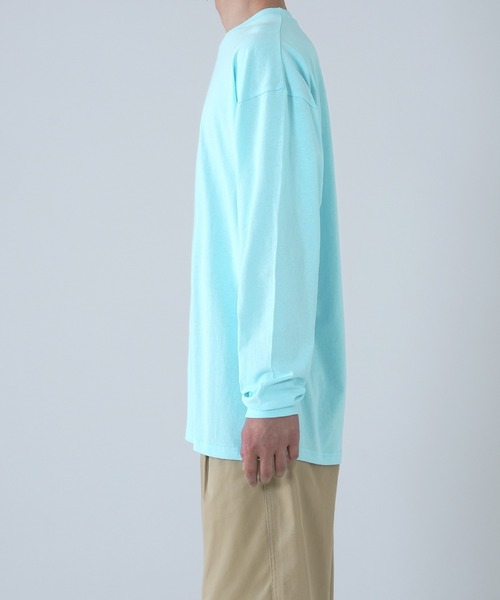 SIDEWAY STANCE(サイドウェイスタンス)の「【SIDEWAY STANCE】無地 長袖Tシャツ(Tシャツ/カットソー・メンズ・ホワイト/オートミール/ダークブルー/パープル/イエロー/ブルー/ブラック/カーキ・SMALL/MEDIUM/LARGE/X-LARGE/FREE)」の22枚目の写真