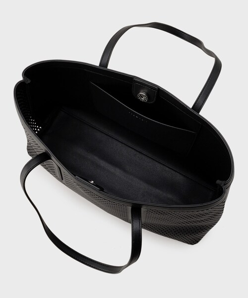 INDIVI（インディヴィ）の「◆【合皮／A4収納可能】レース風カットアウト軽量ミドルバッグ（トートバッグ・レディース・ブラック/オフホワイト・00）」の8枚目の写真