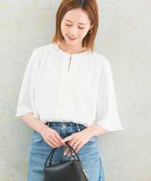 URBAN RESEARCH ROSSO WOMEN | ウォッシャブルフレアスリーブタックブラウス(シャツ/ブラウス)