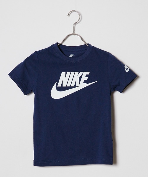 NIKE（ナイキ）の「NIKE/ナイキ FUTURA S/S TEE クルーネック ロゴプリント Tシャツ 2026年 夏 夏服（Tシャツ/カットソー・キッズ・ブラック/ライトブルー/ネイビー/イエロー/ホワイト/ターコイズブルー/ブルー/ブラック×ピンク/ブルー系その他・6/4/5/7）」の5枚目の写真