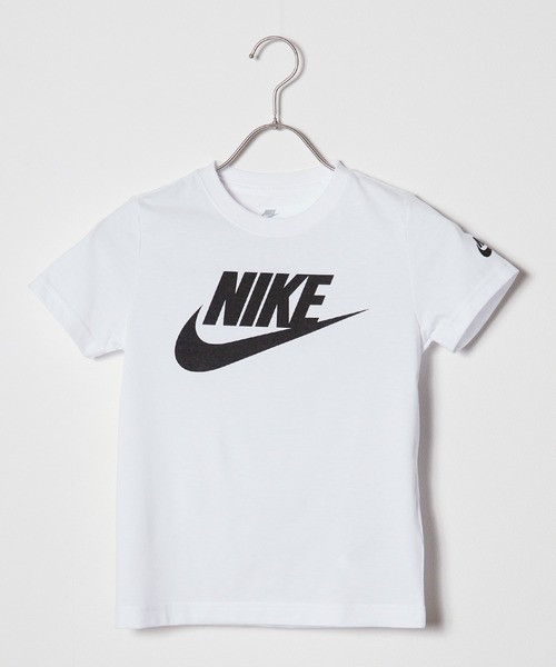 NIKE（ナイキ）の「NIKE/ナイキ FUTURA S/S TEE クルーネック ロゴプリント Tシャツ 2026年 夏 夏服（Tシャツ/カットソー・キッズ・ブラック/ライトブルー/ネイビー/イエロー/ホワイト/ターコイズブルー/ブルー/ブラック×ピンク/ブルー系その他・6/4/5/7）」の2枚目の写真