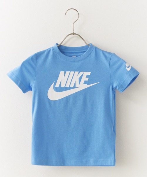 NIKE（ナイキ）の「NIKE/ナイキ FUTURA S/S TEE クルーネック ロゴプリント Tシャツ 2026年 夏 夏服（Tシャツ/カットソー・キッズ・ブラック/ライトブルー/ネイビー/イエロー/ホワイト/ターコイズブルー/ブルー/ブラック×ピンク/ブルー系その他・6/4/5/7）」の7枚目の写真