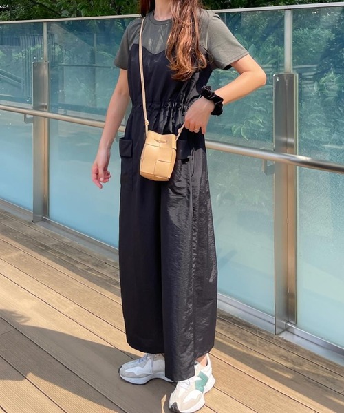 RANAN（ラナン）の「[全骨格華奢見え]ビスチェドッキングワンピース（ワンピース・レディース・ベージュ系その他/グレー×ホワイト/グレー系その他/ブラック×ホワイト・L/M/LL/3L）」の20枚目の写真