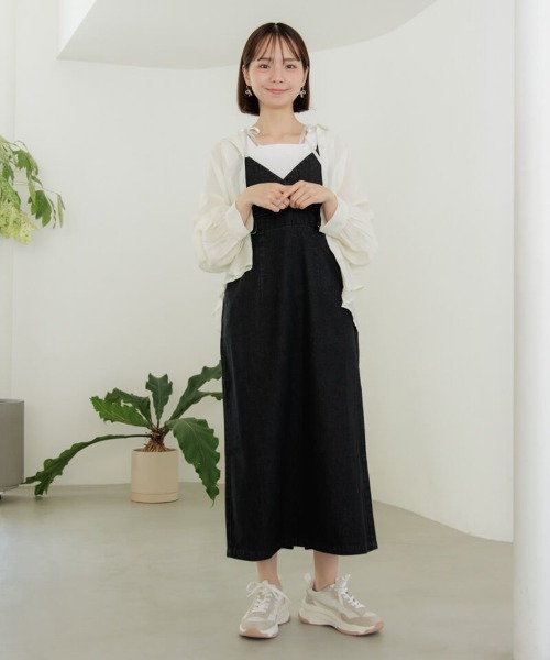 flower（フラワー）の「リボンタンクトップ（タンクトップ・レディース・ブラック/ホワイト・FREE）」の13枚目の写真