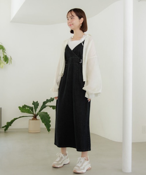 flower（フラワー）の「リボンタンクトップ（タンクトップ・レディース・ブラック/ホワイト・FREE）」の14枚目の写真