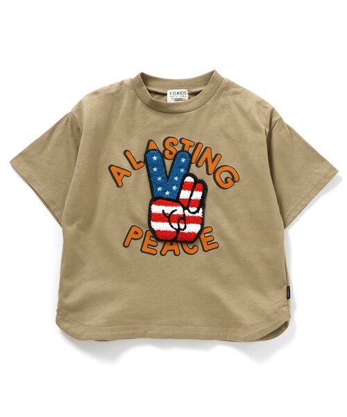 3色 カジュアル ラウンドネック お花刺繍半袖 袖縛り Tシャツ dp-fh-apr08.jpg