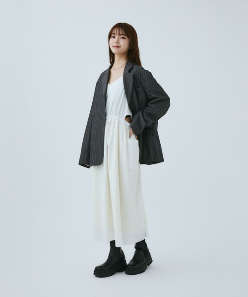 セール】カッティングロングキャミワンピース（ワンピース