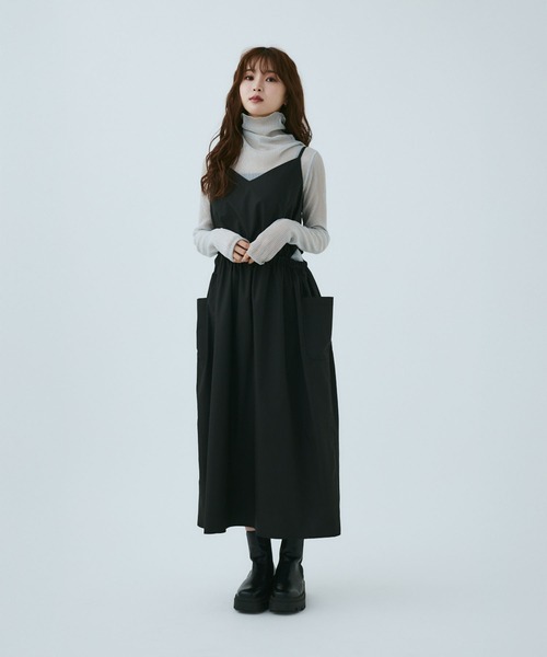 完売商品　M me eme エンボスラメロングキャミワンピース M me eme／Embossed lame long cami one piece (eme10439) | All
