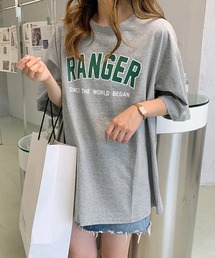 半袖Tシャツ 英字ロゴ レディース 韓国
