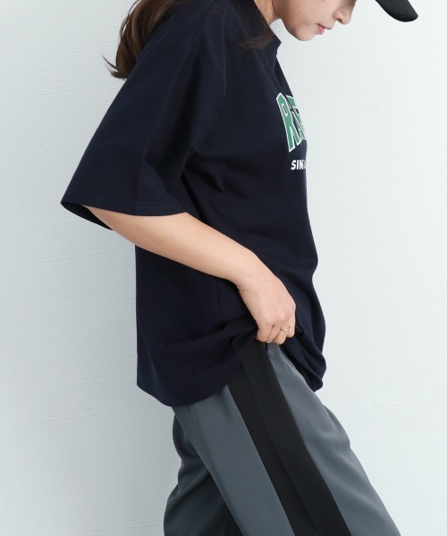 セール】半袖Tシャツ 英字ロゴ レディース 韓国（Tシャツ/カットソー