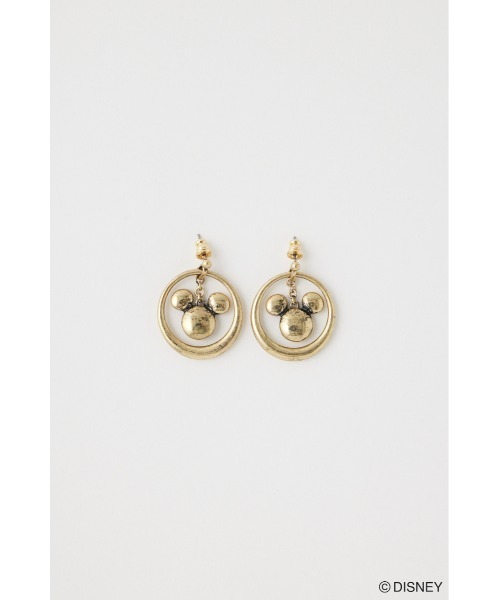 Disney SERIES CREATED by MUS(ディズニーシリーズクリエイテッドバイエムユーエス)の「MD HOOP ピアス / MICKEY(ピアス(両耳用)・レディース・シルバー/ゴールド・FREE)」の3枚目の写真