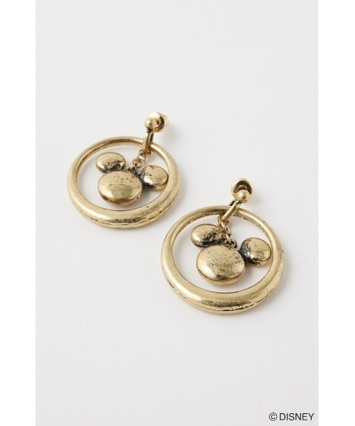 Disney SERIES CREATED by MUS(ディズニーシリーズクリエイテッドバイエムユーエス)の「MD HOOP ピアス / MICKEY(ピアス(両耳用)・レディース・シルバー/ゴールド・FREE)」の4枚目の写真