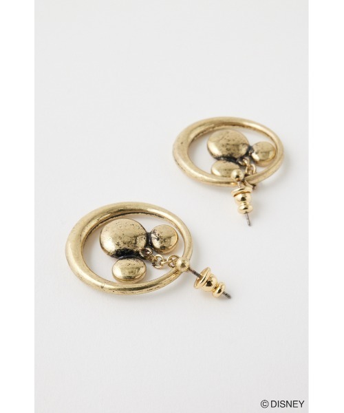 Disney SERIES CREATED by MUS(ディズニーシリーズクリエイテッドバイエムユーエス)の「MD HOOP ピアス / MICKEY(ピアス(両耳用)・レディース・シルバー/ゴールド・FREE)」の5枚目の写真