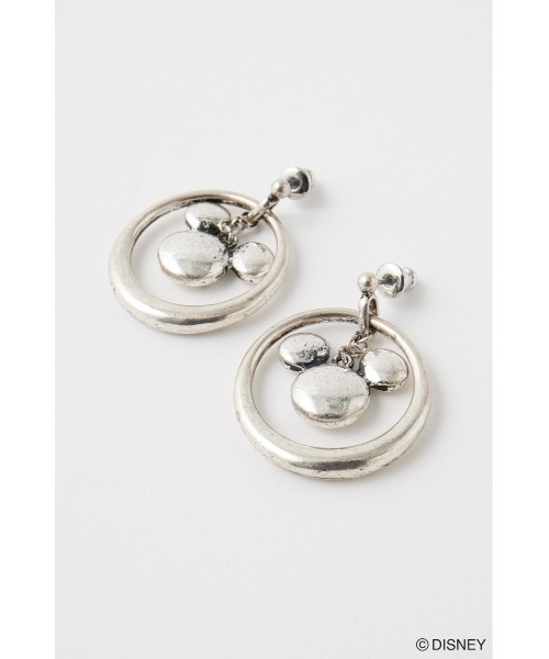 Disney SERIES CREATED by MUS(ディズニーシリーズクリエイテッドバイエムユーエス)の「MD HOOP ピアス / MICKEY(ピアス(両耳用)・レディース・シルバー/ゴールド・FREE)」の9枚目の写真