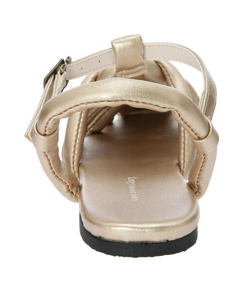 Lugnoncure(ルノンキュール)の「パデッドサンダル(サンダル・レディース・ゴールド/オフホワイト/ブラック・L/M)」の10枚目の写真
