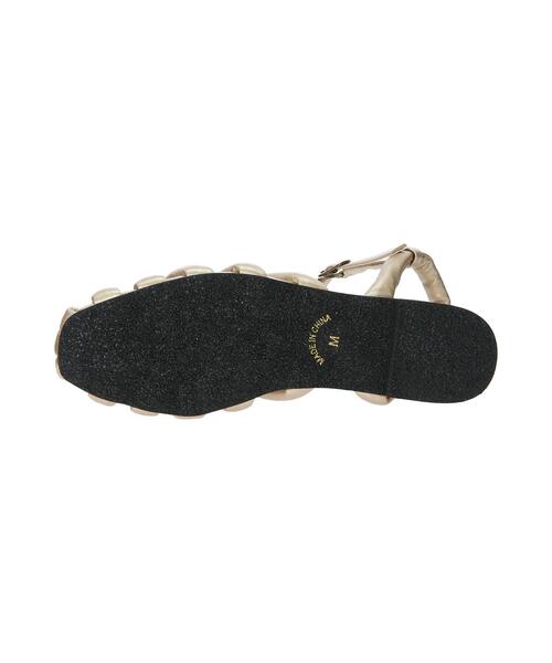 Lugnoncure(ルノンキュール)の「パデッドサンダル(サンダル・レディース・ゴールド/オフホワイト/ブラック・L/M)」の14枚目の写真