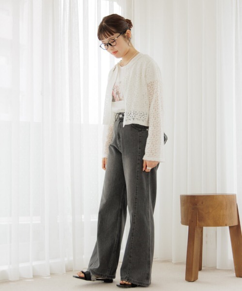 flower（フラワー）の「ブルーミングプリントティーズ（Tシャツ/カットソー・レディース・ホワイト/ホワイト系その他・FREE）」の8枚目の写真