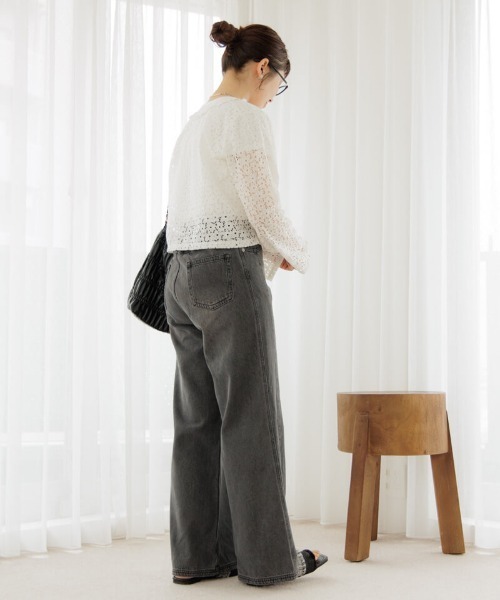 flower（フラワー）の「ブルーミングプリントティーズ（Tシャツ/カットソー・レディース・ホワイト/ホワイト系その他・FREE）」の9枚目の写真