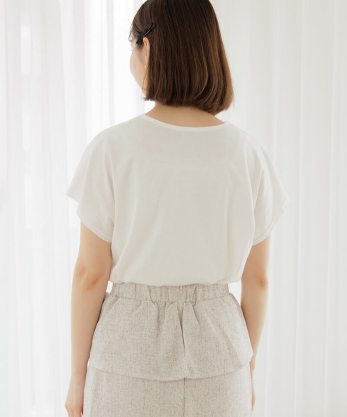 flower（フラワー）の「ブルーミングプリントティーズ（Tシャツ/カットソー・レディース・ホワイト/ホワイト系その他・FREE）」の11枚目の写真