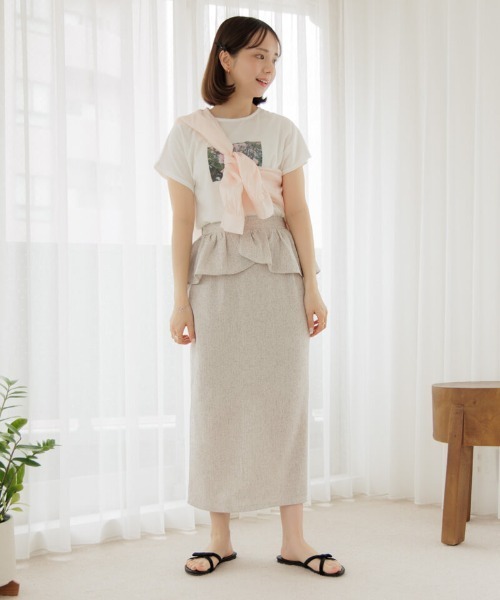 flower（フラワー）の「ブルーミングプリントティーズ（Tシャツ/カットソー・レディース・ホワイト/ホワイト系その他・FREE）」の15枚目の写真