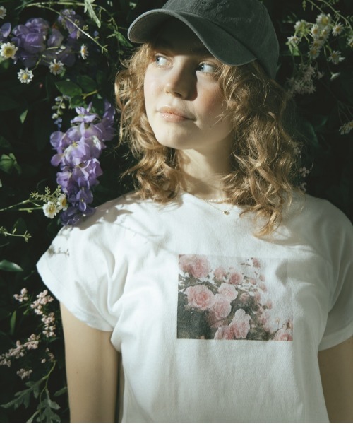 flower（フラワー）の「ブルーミングプリントティーズ（Tシャツ/カットソー・レディース・ホワイト/ホワイト系その他・FREE）」の20枚目の写真